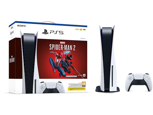 PS5 CONSOLE 825GB STANDARD ED. WHITE +MARVELS SPIDER-MAN 2 Sony