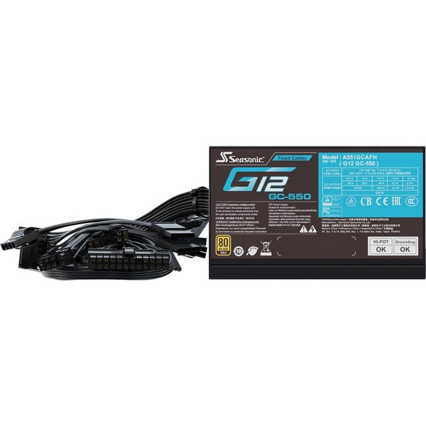 Seasonic G12 GC-550 550W, alimentatore per PC