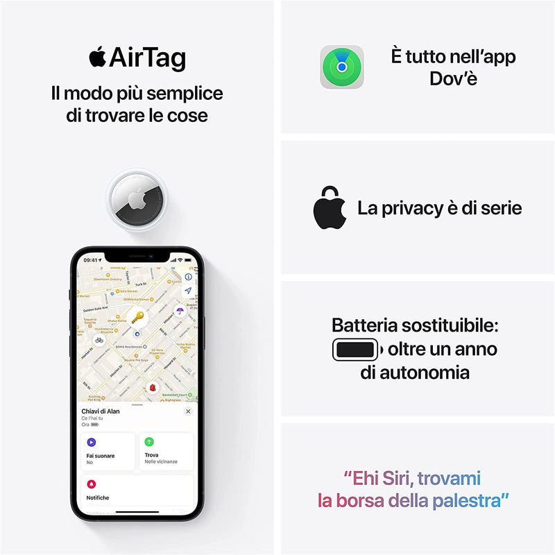 Apple AirTag Confezione da 1 Apple